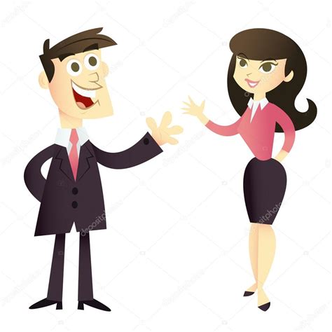 Cartoon Business Man And Woman Stock Vector Image By ©totallyjamie