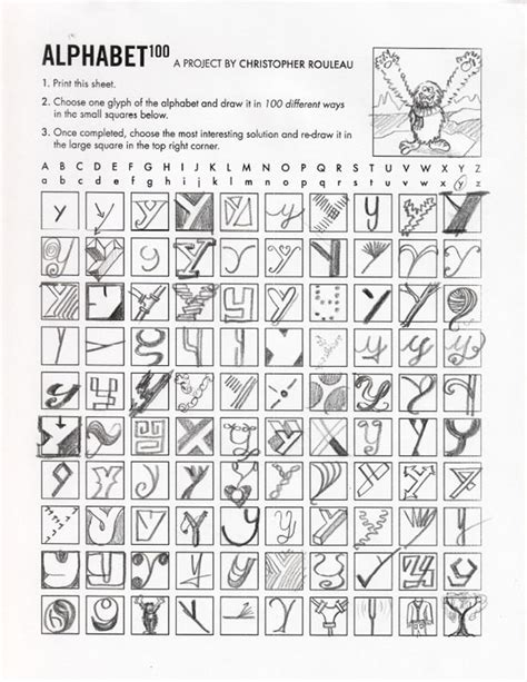 100 sudoku puzzles using letters instead of the numbers; Alphabet 100 | Teaching graphic design, Alphabet ...