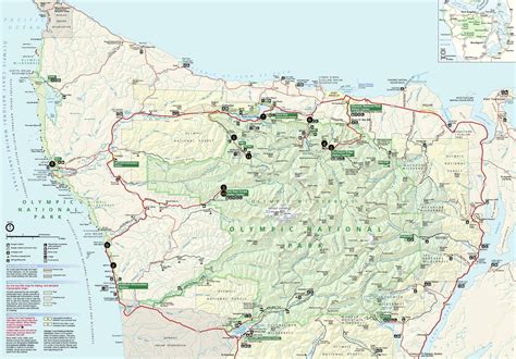 Olympic National Park Trails Map So Many Of The Best Hiking Trails In