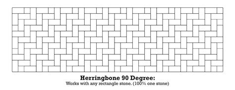 Herringbone Brick Pattern Layout