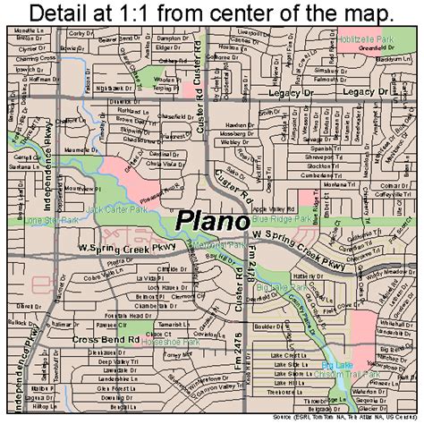 Plano Texas Street Map 4858016