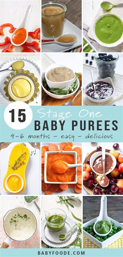 Signs that it's time to. 15 Stage One Baby Food Purees (4-6 Months) - Baby Foode ...