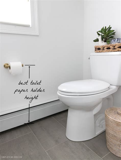 Toilet paper holder height ideas. Must-Have Bathroom Measurements (Towel Bar Height, Toilet ...