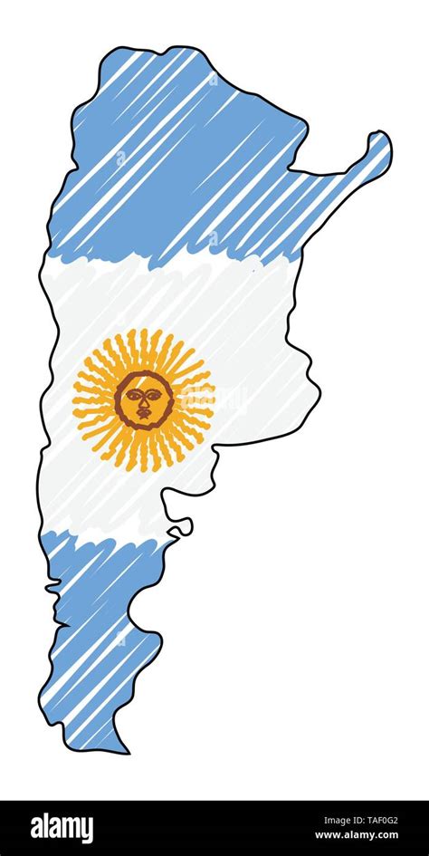 Argentina Croquis Dibujado A Mano Fotografías E Imágenes De Alta