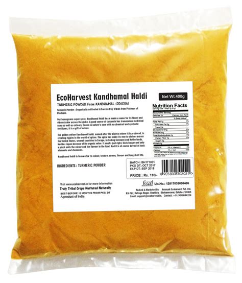 Ecoharvest Kandhamal Haldi From Khandhamal Organically Cultivated In