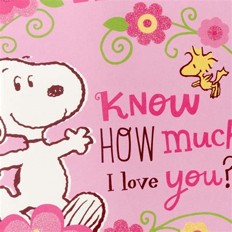 Peanuts® Snoopy How Much I Love You Mothers Day Card For Mom