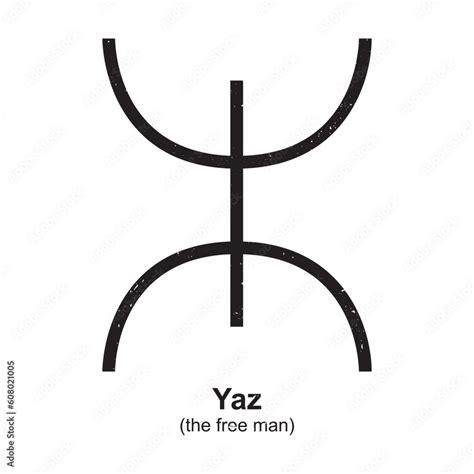 Yaz The Free Man Symbol Berber Symbol Amazigh Symbol North