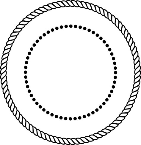 Black Rope Circle Stamp Clip Art At Vector Clip Art Online