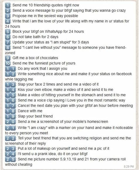 We have the best collection to add humor if life gives you questions, google gives you answers. 100+ Latest WhatsApp Smiley Dare for Couples | Girlfriend ...