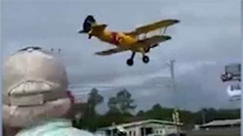 Texas Plane Crash Video Shows Small Aircraft Clip Light Pole Crash
