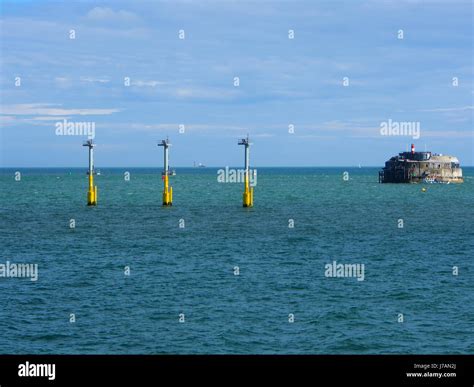 Navigation Beacons In The Solent Built To Guide Royal Navy Aircraft