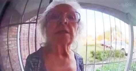 sweet grandma uses doorbell camera to invite neighbors to taco night