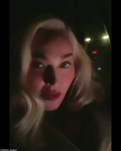 madonna 63 strikes a pose and applies a very heavy filter for her instagram fans daily