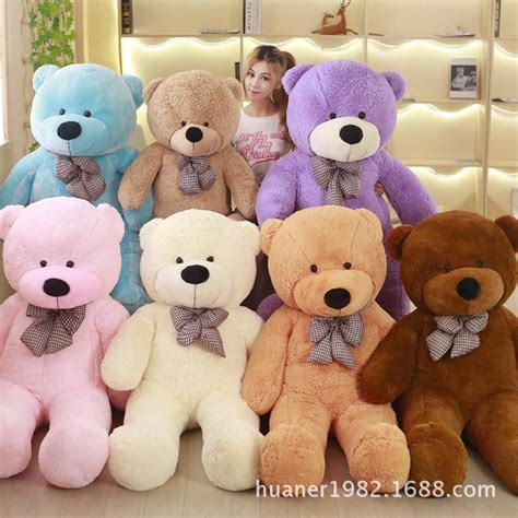 Buy Giant 80cm Colorful Super Hug Teddy Bear With Bow