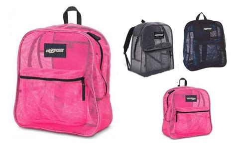 24 Wholesale 17 Durable Mesh Material Backpacks Assorted Colors At