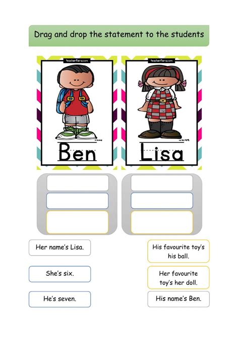 he he s his she she s her interactive worksheet personal pronouns english as a second