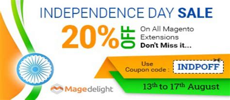 Independence Day Sale 20 Off On All Magento Extnesions