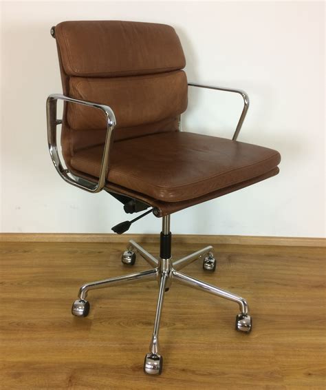 Leather Ea217 Eames Office Chair By Herman Miller With Vitra Base