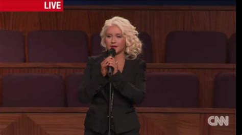 Christina Aguilera Singing At Last On Etta James Funeral Youtube