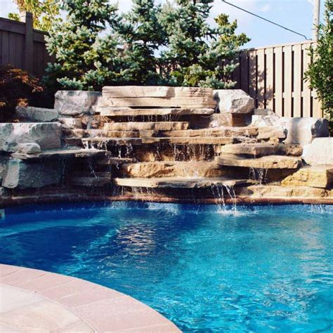 Top 60 Best Pool Waterfall Ideas Cascading Water Features In 2020