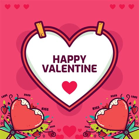 Valentines Day Frame Vector 271422 Vector Art At Vecteezy