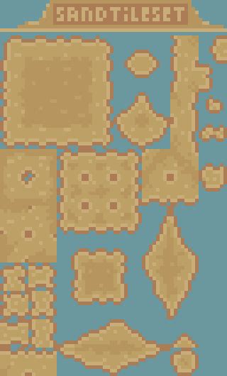 Pixel Art Sand Tileset