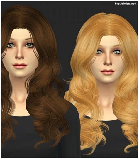 Simista Newsea Yu088 Luxury Hairstyle Retexture Sims 4 Hairs