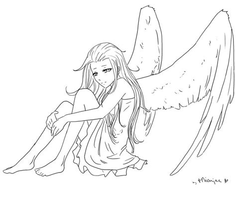 Angel Thingie Lineart By Tnienjaa Angels Pinterest Art Anime And
