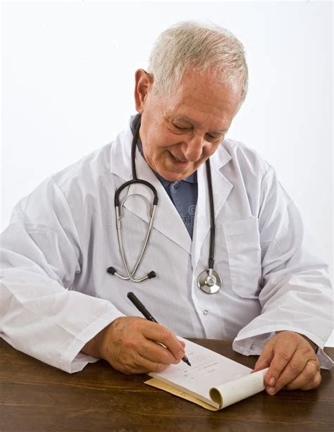 Doctor Writing A Prescription Stock Photo Image Of Professional