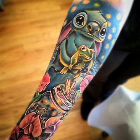 Cute Stitch Disney Sleeve M Tattoos Wolf Tattoos Finger Tattoos