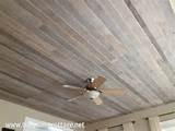 Wood Planks Over Popcorn Ceiling Pictures