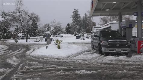 Northern California Winter Storm Causes Outages Rough Roads