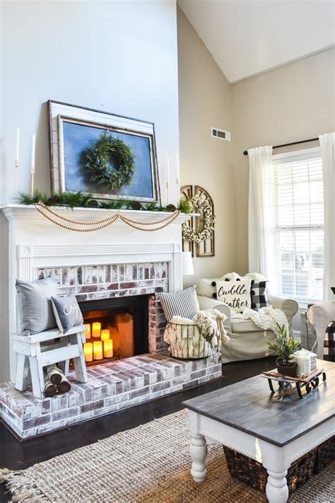 Cozy Neutral Winter Living Room