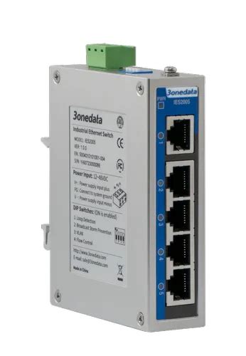 Industrial Unmanaged Din Rail Switches 5 Port Industrial Ethernet