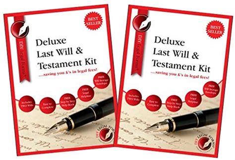 Diy Legal Forms Deluxe Last Will And Testament Kit 2020 Edition 2