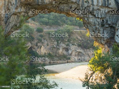 Natural Bridge Pont Darc In Southern France Stock Photo Download