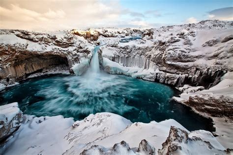 Aldeyjarfoss Winter Iceland Waterfalls Beautiful Waterfalls Trip