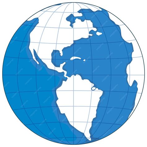 Free Globe Clipart Showing North America