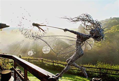Incredibly Dynamic Steel Wire Fairy Sculptures Dance In The Wind