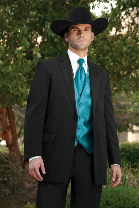 This hairstyle will definitely stun everyone at the party. Lord West Lariat Western Tuxedo Traditional Fit Tuxedo ...