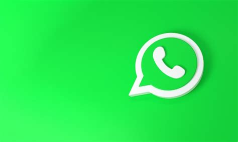 Premium Photo Whatsapp Logo With Space For Text And Graphics On Green