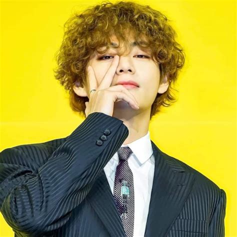 Btss V Aka Kim Taehyung Debuts Permed Hair At Butters Press Con And Army Are Going Barmy Over