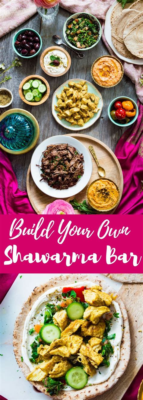 This simple chopped dish is delicious as a side, salad, or wrapped in pita. Shawarma Bar Party | Dinner party menu, Dinner, Middle ...
