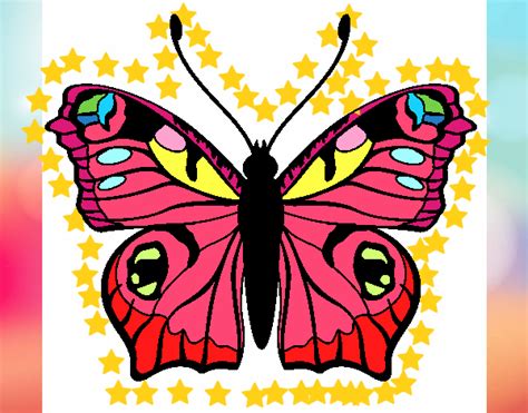 Dibujo De La Mariposa Colorida Pintado Por En Dibujos Net El D A