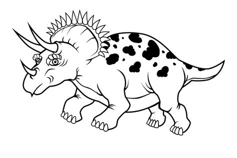 Triceratop Agradable Para Colorear Imprimir E Dibujar Dibujos