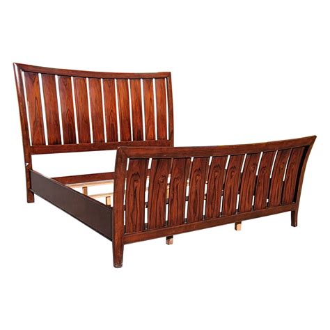 Thomasville French Louis Philippe Carved Cherry Wood King Size Sleigh Bed For Sale At Stdibs