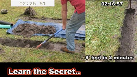 Fastest Way To Dig A Trench Never Get Tired Again Youtube