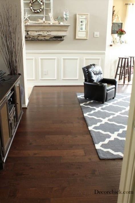 35 Gorgeous Ideas Of Dark Wood Floors That Look Amazing Rugs In