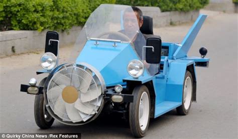 Chinese Farmer Builds Wind Powered Car That Can Reach Nearly 90mph