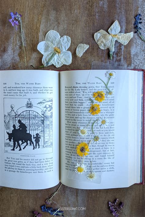 How To Make Pressed Flower Laminated Bookmarks Sisters What